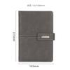 Set de Cuaderno de Papel Daolin Negro para Negocios Empalmado Imitación Cuero Hebilla Bloc de Notas Unidad USB Caja de Regalo Exportación Plus Logo