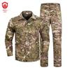 Cima Longao camuflagem terno masculino verão roupas de treinamento ao ar livre estudantes de treinamento militar vestuário conjunto completo de fabricantes femininos atacado