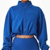 Sudadera Deportiva Casual Holgada de Manga Larga para Otoño e Invierno, Top Versátil, Chaqueta con Cremallera para Correr y Montar, Sudadera para Mujer