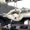 Nuevo producto: Alas de Ángel Durmiente para Amantes de los Perros, Accesorios para Espejo Retrovisor de Coche, Decoraciones para Árbol de Navidad, Suministros para Coche