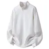 Moletom da Nova Marca Tendência Primavera e Outono Masculino com Meio Zíper Manga Raglan Pulôver Solto Tendência Par Top Suporta Impressão