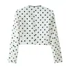 Comercio Exterior 2026 Verano Nuevo Estilo Europeo y Americano Moda Femenina Casual Blazer Corto de Lunares 2798238070