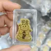 Adesivo de Telefone de Ouro Puro 999 para Riqueza Instantânea, com Adesivo Traseiro, Adesivo de Ouro 2mg, Presente Promocional para Lojas de Ouro em Transmissão ao Vivo