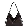 Bolsa tote transfronteiriça no atacado, grande capacidade, estilo multi-transporte, mochila feminina, toque de alta qualidade, versátil para transmissões ao vivo, bolsa de ombro única cruzada
