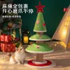 Árbol de Navidad para Gatos, Estructura para Trepar Gatos, Cama para Gatos, Árbol para Gatos, Juguete Integrado para Afilar Garras de Gato, Palo para Provocar Gatos, Tabla Rascadora de Sisal, Resistente al Desgaste y a los Arañazos