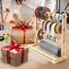 Estante de madera para almacenar cintas Estante de cintas para pastelería Estante de cintas para floristería Estante de tejido de cintas Estante de almacenamiento de cintas Estante para rollos
