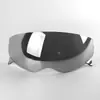 Casco de Motocicleta Negro con Lente Grande Color Té Negro con Recubrimiento Plateado, Accesorios Coloridos para Motocicleta para Montar, Unisex, Visión Nocturna, Transmite Luz