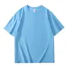 Camiseta de algodão de peso pesado estilo vintage, gola redonda, manga curta, em 20 cores, oversized com ombros ligeiramente caídos, camiseta lisa unissex