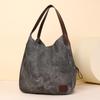 2024 Nuevo Bolso Undershoulder de Cuero Suave de Gran Capacidad Multicapa Versátil Casual Portátil Retro Tote Bolso Bucket