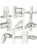 D28/D43 Tercera Generación Tubo Lean Varilla de Aluminio Accesorios Perfil de Tubo Redondo Conector Unión Carrito de Banco de Trabajo