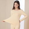 Outono e Inverno Novos Íntimos Térmicos de Veludo Alemão Feminino, Sem Costura, Conjunto Leve e Sem Costura, Ajuste Slim, Pode Ser Usado por Fora, Toque Aveludado, Confortável