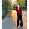 Sudadera con capucha rosa ajustada, chaqueta corta para mujer, atuendo estilo coreano para principios de otoño de 2026, top que ciñe la cintura