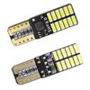 Luz indicadora de ancho de corriente constante con decodificación LED para automóvil T10 4014 24SMD, luz de matrícula, luz de lectura, luz de caja trasera de 12 V