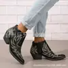 Juyuan 2026 Otoño e Invierno Nuevas en Stock Comercio Exterior Talla Grande Botas de Mujer Bordadas Wish Botas de Cuero para Mujer Europeas y Americanas de Amazon