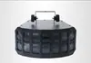 Luz LED de borboleta colorida de camada dupla, luz estroboscópica controlada por voz, lâmpada de salto disco, KTV, bar, bar transparente, luz de palco de casamento