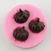 Molde de Silicone para Vela de Abóbora de Halloween DIY Resina Artesanal Abóbora Fantasma 3D Ornamento de Aromaterapia Molde de Gesso