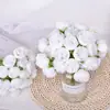 Flor artificial transfronteriza 27 peonías manojo rafia atado camelia rosa estilo ins fábrica de flores simulación productos anuales