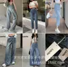 Marca de Moda Rápida Lovito Jeans Varios para Mujer Ropa Chica Picante del Sudeste Asiático Pierna Ancha de Cintura Alta Denim