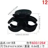 Presilha de cabelo artesanal em material PC preto, presilha de rabo de cavalo estilo coreano, presilha vertical, acessório de cabelo para coque, mais vendido no Taobao