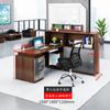 Conjunto de Mesa e Cadeiras de Escritório para 4 Pessoas, Estação de Trabalho para Funcionários, Cubículo para Funcionários de Escritório com 6 Divisórias, Partição, Mesa de Finanças, Mesa de Computador