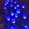Lámpara de tulipán LED lámpara de decoración de linterna de simulación lámpara de ramo luz nocturna planta verde venta al por mayor lámpara de decoración de linterna navideña