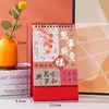 Calendario de Escritorio Profesional Exquisito Estilo Nuevo 2027 Año de la Oveja Lote Pequeño Adorno de Escritorio Creativo de Gama Alta Calendario de Año Nuevo