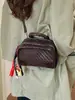 Bolsa pequena estruturada com padrão trançado para mulheres, nova bolsa quadrada pequena casual 2026, bolsa transversal de mão para o verão de alta qualidade para o trabalho