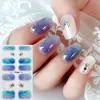 Película de Calcomanía para Uñas FF Estéreo Impermeable Sin Hornear Calcomanía Completa Estilo Simple Papel de Película para Calcomanías de Uñas de Primavera, Verano, Otoño e Invierno