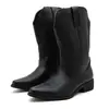 Botas de Moto de Trabajo Retro Estilo Palacio de Alta Caña Martin Talladas Florales Estilo Chino Cuatro Estaciones Lujosas 2026 Talla Grande Zapatos para Hombre para Exportación