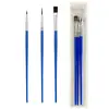 Pincéis de Nylon Ponta Chata Transfronteiriços para Pintura Infantil, Bonecos de Gesso, Tinta Acrílica, Canetas de Contorno e Detalhes Atacado