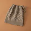 Nuevo conjunto de gorro y bufanda de cachemir, calentador de cuello de lana tejido, gorro engrosado con cordón, gorro de punto de cachemir para mujer