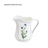 Moderna Sencilla Creativa Cerámica Aplicada Flor Conejo Combinación de Vajilla Hogar Resistente a Altas Temperaturas Horno de Microondas Regalo de Inauguración