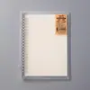 Cuaderno de Hojas Sueltas Engrosado, Cuaderno Espiralado, Cuaderno Sencillo con Rayas para Estudiantes, Bloc de Notas en Blanco con Cuadrícula, Cuaderno de Oficina