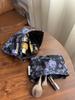 Bolsa de Maquillaje Pequeña Fresca de Margarita Bolsa de Almacenamiento Oscura de Alta Gama Bolsa de Maquillaje para Niña Bolsa de Lona Bolso de Mano Billetera