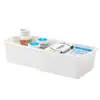 Caja de Almacenamiento para Clasificación de Medicamentos, Caja de Almacenamiento con Compartimento Integrado Tipo Cajón Retráctil, Caja Organizadora Rectangular, Artefacto de Transformación