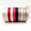 Listón plateado de 1 cm directo de fábrica para trama, para bricolaje, hecho a mano, embalaje de caja de regalo, accesorios para hornear, accesorios de ropa, venta al por mayor de listón