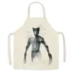 Delantal con estampado de superhéroes Marvel Superman Iron Man Batman adulto niños bata de limpieza ventas directas de fábrica