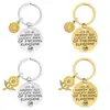 Llavero de acero inoxidable con diseño de girasol, regalo transfronterizo para enviar a amigos y niños, regalo de vacaciones