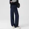 Jeans Azules de Maternidad, Pantalones de Pierna Ancha para Primavera, Pantalones de Pierna Recta, Pantalones con Soporte para el Vientre de Maternidad, Pantalones Casuales para Uso al Aire Libre, Que No se Desvanecen