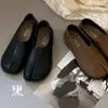 Zapatillas de Media Piel con Diseño de Nicho para Aumentar la Altura Interior y Dedos Separados para Mujer, Zapatos de Cerdo de Primavera sin Cordones, Mocasines, Zapatos Casuales para Mujer