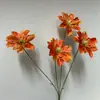 3 amapolas artificiales en colores otoñales para decoraciones de bodas de ensueño, accesorios de fotografía y decoración del hogar