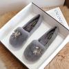 T53 Huidong Yixinda Zapatos Cálidos y Peludos para Mujer 2025 Otoño e Invierno Nuevos Antideslizantes Zapatos Cálidos de Algodón para Mujeres Embarazadas Zapatos Perezosos