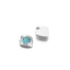 Transfronterizo Nuevo Color Hao Piedra Adorno Colgante Cuentas Hexágono Corazón de Durazno Flor Piedra Cuadrada Adorno Accesorios