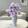 Rey loto de tres cabezas carpa koi peonía peonía persa accesorios para auditorio de bodas flor de seda decoración de interiores flor artificial
