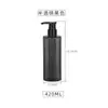 Nova Garrafa PET do Fabricante 420ml Garrafa Plástica Quadrada Embalagem de Shampoo de Alta Qualidade, Gel de Banho, Loção, Loção Corporal