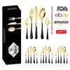 Amazon transfronterizo Acero Inoxidable 1010 Vajilla para 4 personas 6 personas Cuchillo y Tenedor Cuchara Cuchillo y Tenedor para Bistec Traje Caja de Regalo