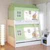 Mosquitero para Cama de Madre e Hijo de Dibujos Animados Clase A Cama Superior e Inferior Escalera Anticaída Cama Cubierta de Mosquitos para Niños Tienda de Sombreado para Cama Alta y Baja