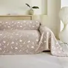 Funda de Sofá de Gasa de Tres Capas, Adecuada para Todas las Estaciones, Manta de Aire Multifuncional, Amigable con la Piel, Transpirable, Anti-Arañazos de Gato, Funda de Sofá Lavable a Máquina
