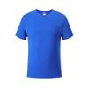 Verão mercerizado algodão sólido cor redonda pescoço curto manga curta T-shirt personalizado grupo de trabalho roupas roupas culturais camisa estampada logotipo