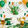 Nueva Calle Irlandesa de Amazon. Decoración del Hogar Rama de Trébol de Baya Verde del Día de San Patricio